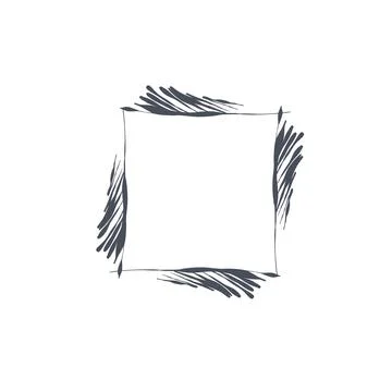 Hand drawn vector abstract outline,graphic,line exotic tropical leaves ornament イラスト素材