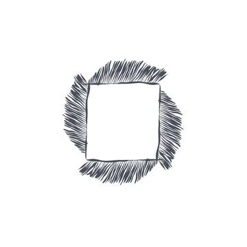 Hand drawn vector abstract outline,graphic,line exotic tropical leaves ornament イラスト素材