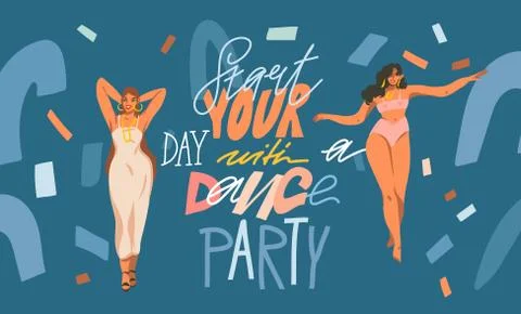 Hand drawn vector abstract stock graphic illustrations border with positive Stock Illustration