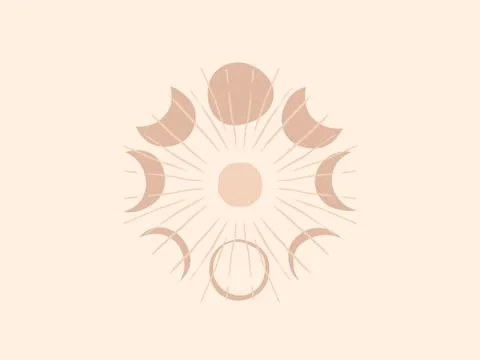Hand drawn vector abstract stock flat graphic illustration with logo elements 스톡 일러스트