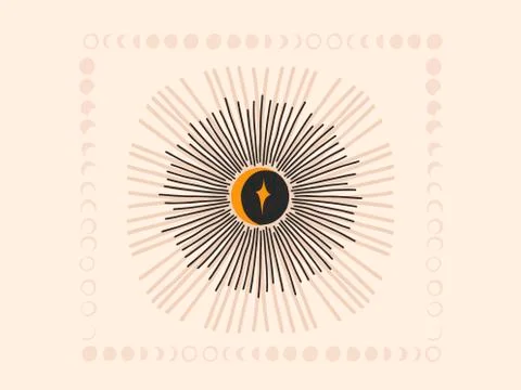 Hand drawn vector abstract stock flat graphic illustration with logo elements Stock Illustration