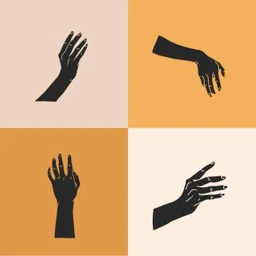Hand drawn vector abstract stock flat graphic illustration with logo elements イラスト素材