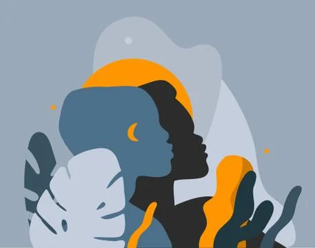 Hand drawn vector abstract stock graphic illustration with young black african Ilustração Stock