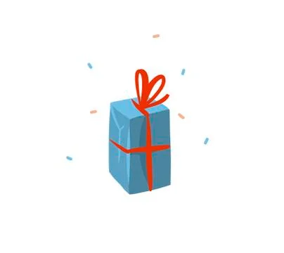 Hand drawn vector abstract stock flat Merry Christmas,and Happy New Year time Stock Illustration