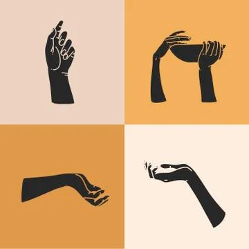 Hand drawn vector abstract stock flat graphic illustration with logo elements イラスト素材