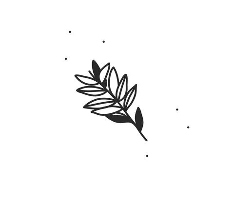 Hand drawn vector abstract stock flat graphic illustration with logo element of Stock Illustration