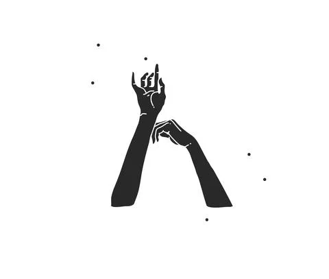Hand drawn vector abstract stock flat graphic illustration with logo elements Stock Illustration