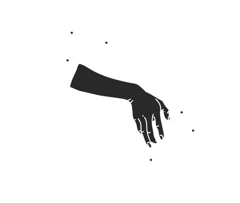 Hand drawn vector abstract stock flat graphic illustration with logo elements Stock Illustration