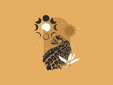 Hand drawn vector abstract stock flat graphic illustration with logo elements Stock Illustration