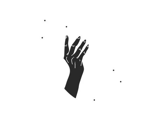 Hand drawn vector abstract stock flat graphic illustration with logo elements Stock Illustration