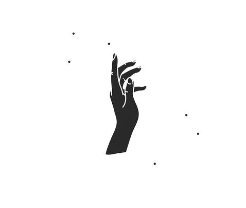 Hand drawn vector abstract stock flat graphic illustration with logo elements Stock Illustration