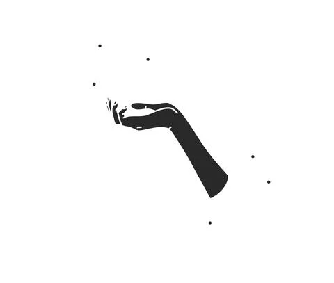 Hand drawn vector abstract stock flat graphic illustration with logo elements Stock Illustration