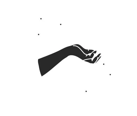 Hand drawn vector abstract stock flat graphic illustration with logo elements 스톡 일러스트