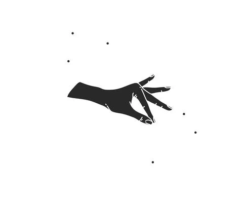 Hand drawn vector abstract stock flat graphic illustration with logo elements Stock Illustration