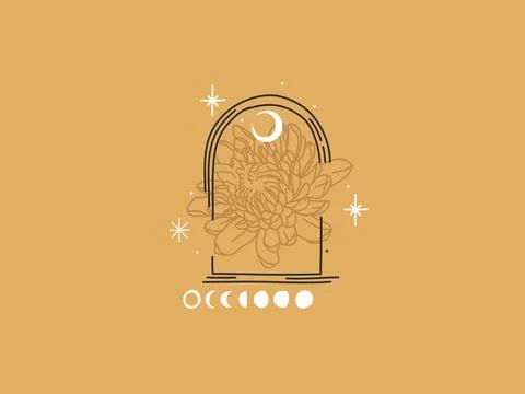 Hand drawn vector abstract stock flat graphic illustration with logo elements Stock Illustration