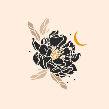 Hand drawn vector abstract stock flat graphic illustration with logo element Stock Illustration
