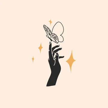 Hand drawn vector abstract stock flat graphic illustration with logo elements イラスト素材