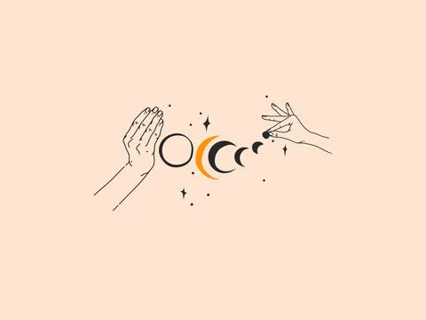 Hand drawn vector abstract stock flat graphic illustration with logo elements イラスト素材