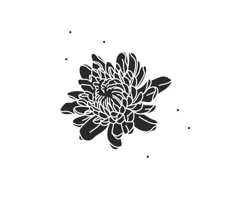 Hand drawn vector abstract stock flat graphic illustration with logo element Illustrazione stock