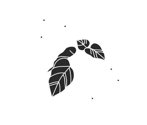 Hand drawn vector abstract stock flat graphic illustration with logo element Stock Illustration