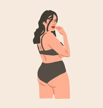 Hand drawn vector abstract stock flat graphic contemporary aesthetic fashion Stock Illustration