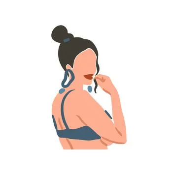 Hand drawn vector abstract stock flat graphic contemporary aesthetic fashion Stock Illustration