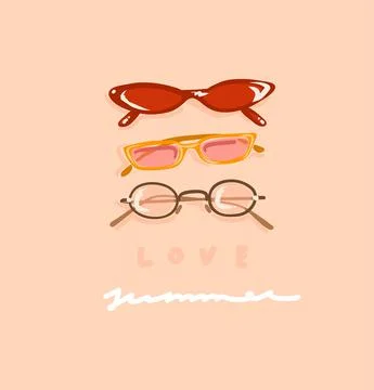 Hand drawn vector abstract stock graphic contemporary aesthetic,fashion Stock Illustration