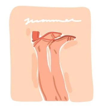 Hand drawn vector abstract stock graphic contemporary aesthetic,fashion Stock Illustration