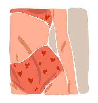 Hand drawn vector abstract stock flat graphic contemporary aesthetic fashion Stock Illustration