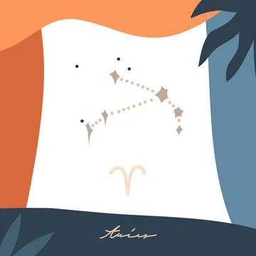 Hand drawn vector abstract stock graphic simple astrology celestial illustration Stock Illustration