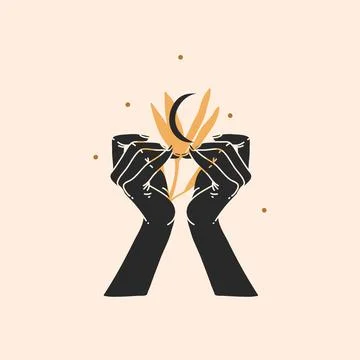 Hand drawn vector abstract stock flat graphic illustration with logo element Stock Illustration