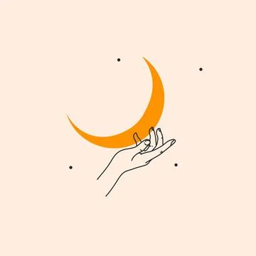 Hand drawn vector abstract stock flat graphic illustration with logo element Stock Illustration