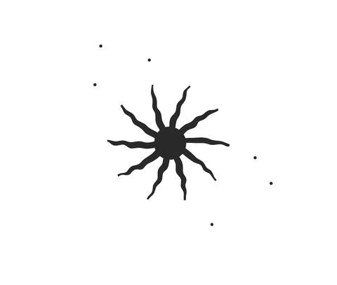 Hand drawn vector abstract stock flat graphic illustration with logo element of Illustrazione stock