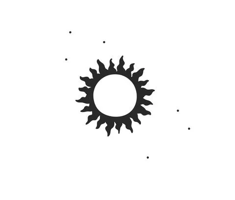 Hand drawn vector abstract stock flat graphic illustration with logo element of Illustrazione stock