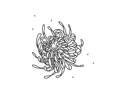 Hand drawn vector abstract stock flat graphic illustration with logo element of Stock Illustration