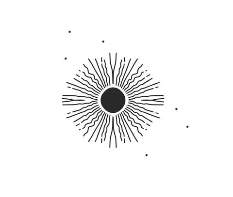 Hand drawn vector abstract stock flat graphic illustration with logo element of Illustrazione stock