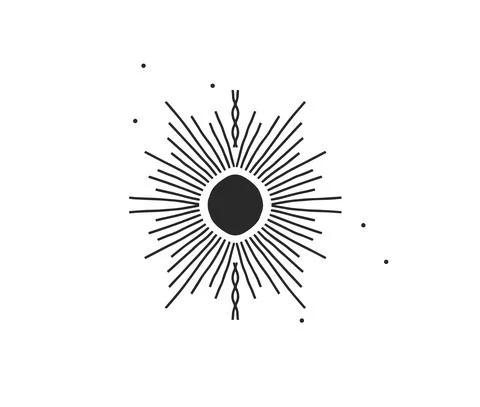 Hand drawn vector abstract stock flat graphic illustration with logo element of Stock Illustration