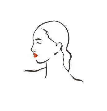 Hand drawn vector abstract stock flat graphic contemporary line art,aesthetic Stock Illustration