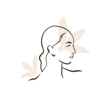 Hand drawn vector abstract stock flat graphic contemporary line art,aesthetic Stock Illustration