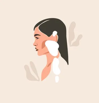 Hand drawn vector abstract stock flat graphic contemporary aesthetic fashion Stock Illustration