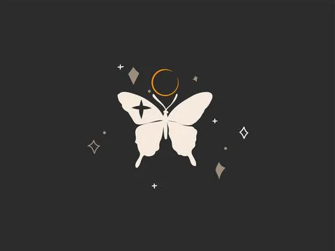 Hand drawn vector abstract stock flat graphic illustration with logo element Stock Illustration