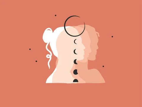 Hand drawn vector abstract stock flat graphic illustration with logo element Stock Illustration