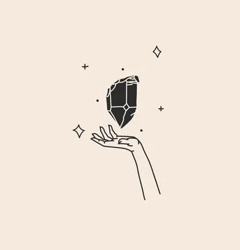 Hand drawn vector abstract stock flat graphic illustration with logo element Stock Illustration