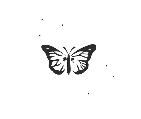 Hand drawn vector abstract stock flat graphic illustration with logo element Stock Illustration