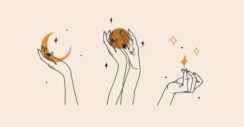 Hand drawn vector abstract stock flat graphic illustration with logo element Stock Illustration