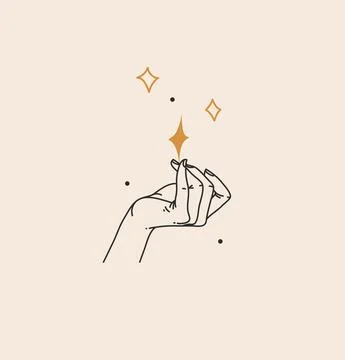 Hand drawn vector abstract stock flat graphic illustration with branding logo Stock Illustration