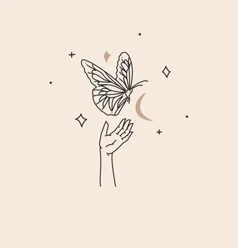 Hand drawn vector abstract stock flat graphic illustration with branding logo Stock Illustration