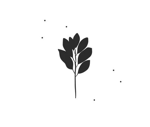 Hand drawn vector abstract stock flat graphic illustration with minimal logo Stock Illustration