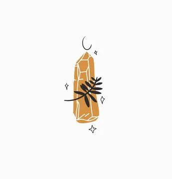 Hand drawn vector abstract stock flat graphic illustration with minimal logo Stock Illustration
