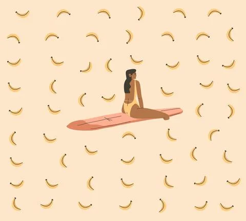 Hand drawn vector abstract stock graphic summer cartoon,minimalistic Stock Illustration